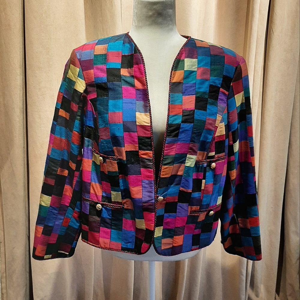 Patchwork Blazer - image 1